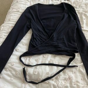 Brandy melville rae wrap top